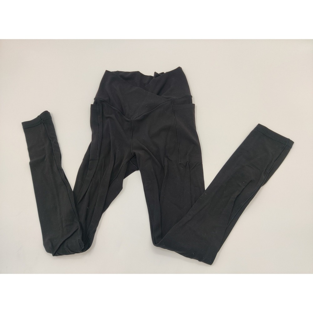OFFLINE by Aerie Real Me Xtra 7/8 Leggings Black Crossover High Rise Pockets S